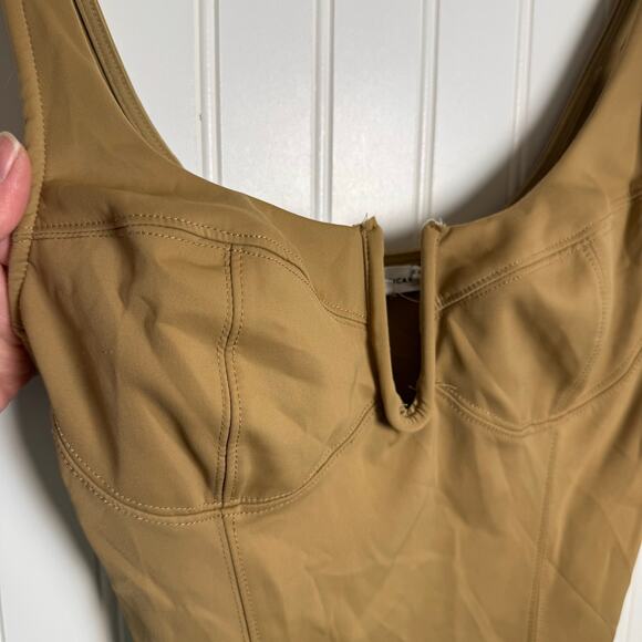 Good American Scuba U Corset Bodysuit in Pecan Women’s Size 3 - Picture 3 of 10